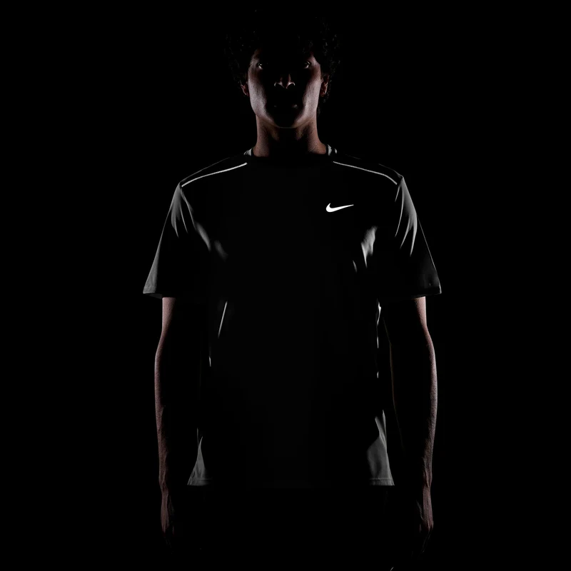 Miler Laufshirt Herren - weiß, silber