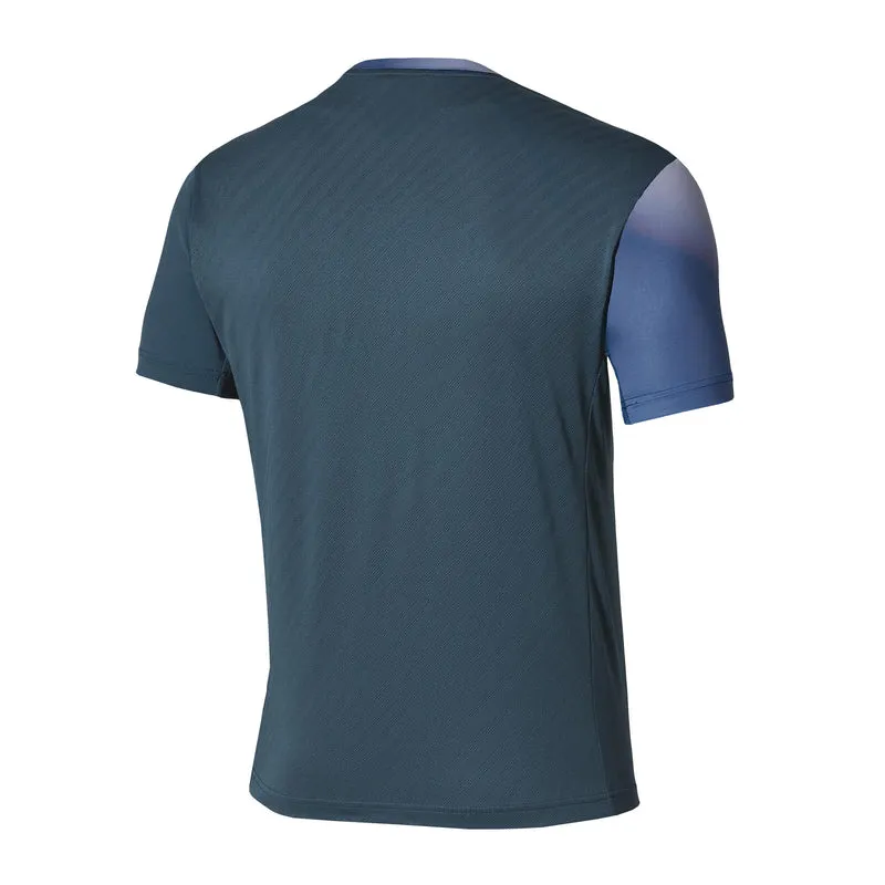 Graphic T-Shirt Herren - dunkelblau, koralle