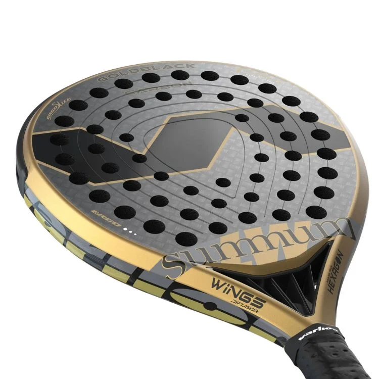 Varlion Padelracket Summum Carbon Gold Black