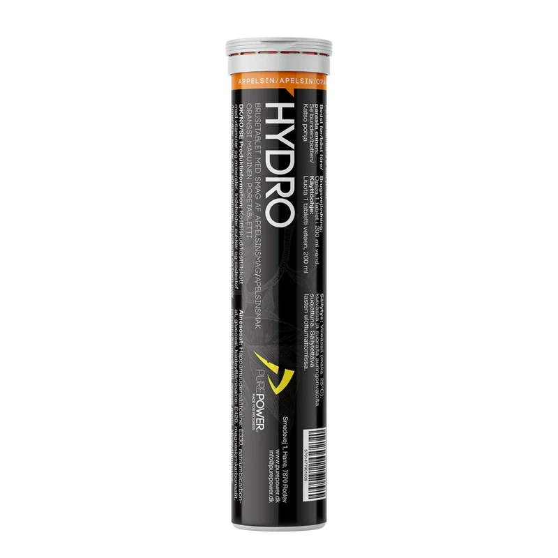 PurePower Hydrotabs Electrolytes Orange Flavor (1 tube with 20 tablets)