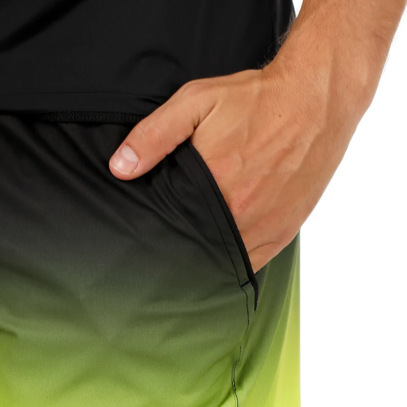 Night Flash Shorts Herren - schwarz, neongelb