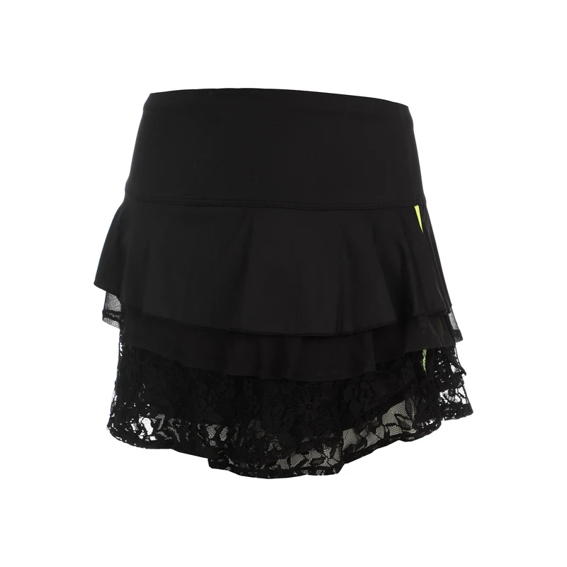 Night Flash Layering Lace Rock Damen - schwarz