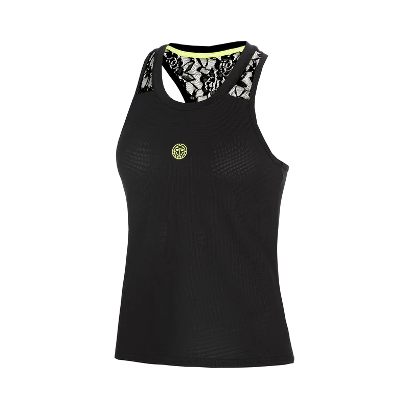 Night Flash Racerback Lace Tank-Top Mädchen - schwarz