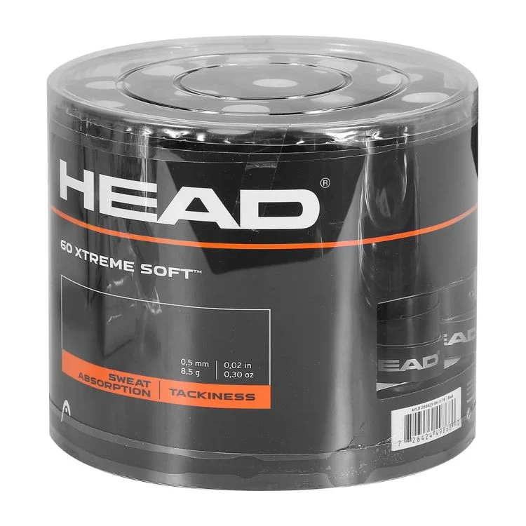 HEAD Overgrip Xtreme Soft Box 60 Stuks Zwart