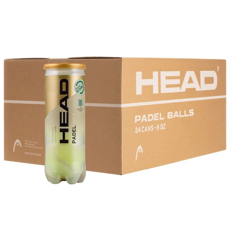 HEAD Padelballen Padel Pro S+ Doos 24 x 3 Ballen