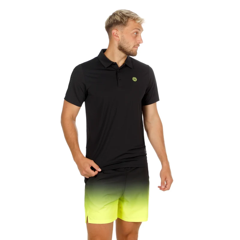 Night Flash Lasercut Polo Herren - schwarz