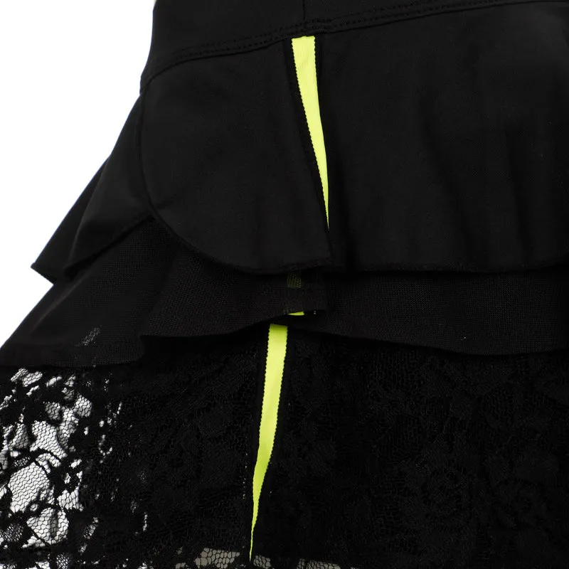 Night Flash Layering Lace Rock Mädchen - schwarz
