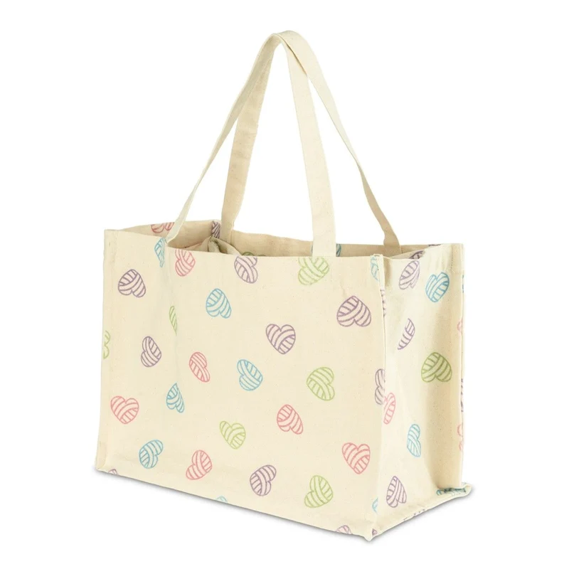 Canvas Shopper m. Kordelverschluss