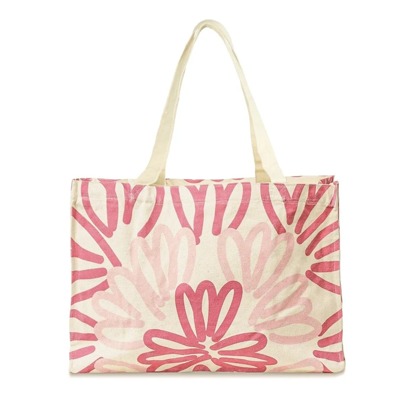 Canvas Shopper m. Kordelverschluss