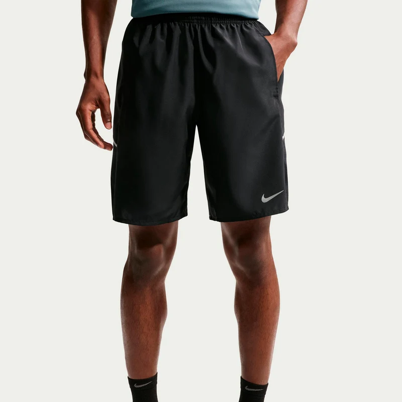 Miler 9in Laufshorts Herren - schwarz, silber