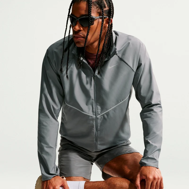 Miler Laufjacke Herren - grau, grau