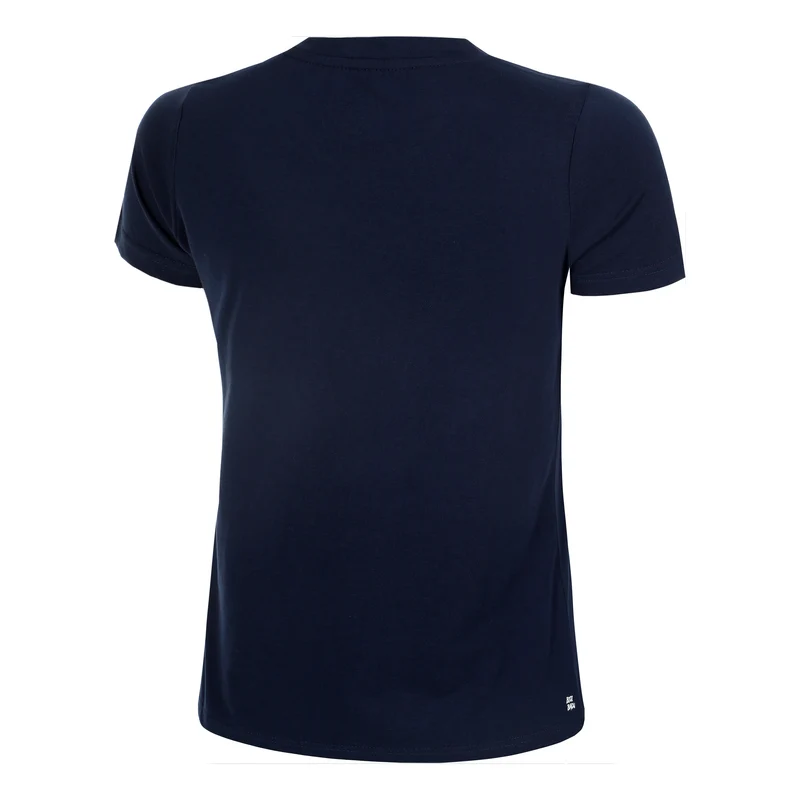 Crew Logo T-Shirt Damen-Dunkelblau