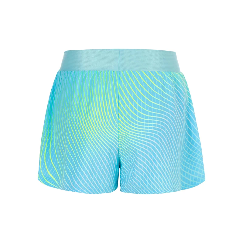 Out of Control 2in1 Shorts Damen-hellblau, neongelb