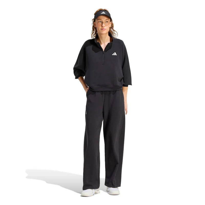 Cover Up Half-Zip Sweatshirt Damen - schwarz