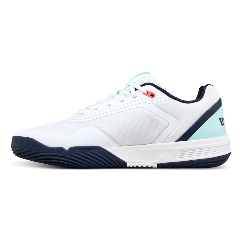Courtglide Padelschuh Herren - weiß, türkis