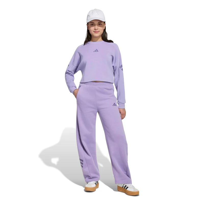 3Stripes Crew Crop Sweatshirt Kinder - flieder