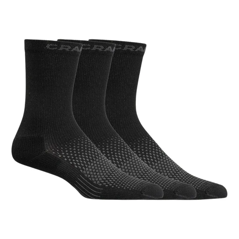 Craft Sport Sokken Active High Unisex Zwart 3-Pack