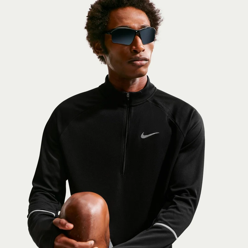 Miler Laufshirt Herren - schwarz, silber