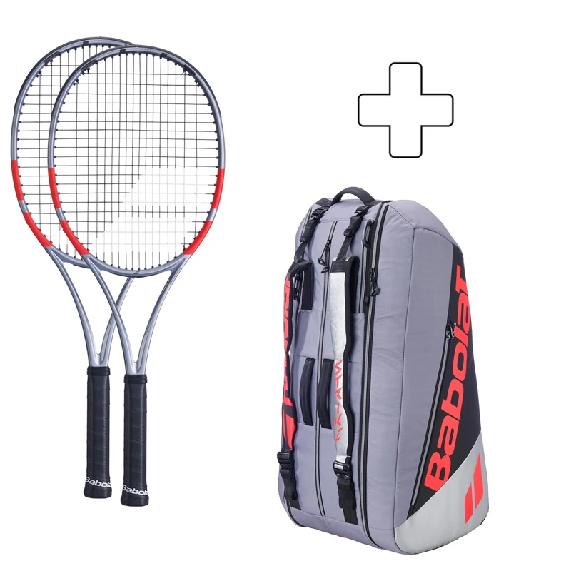 2x Pure Strike 16x19 plus Schlägertasche