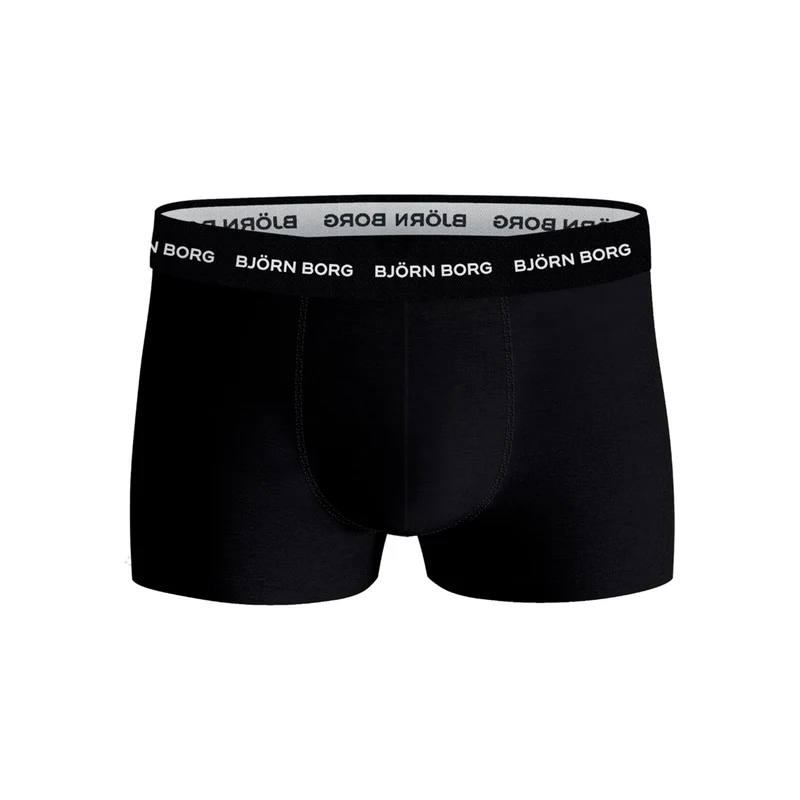 Cotton Stretch Trunk Boxer Short 3er Pack Herren - schwarz