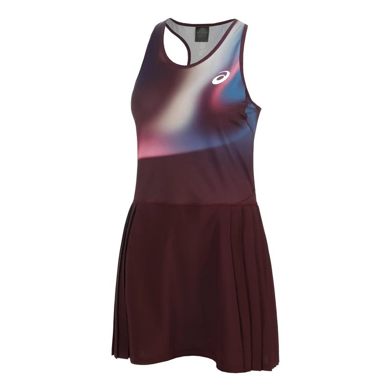 AOP Kleid Damen - weinrot