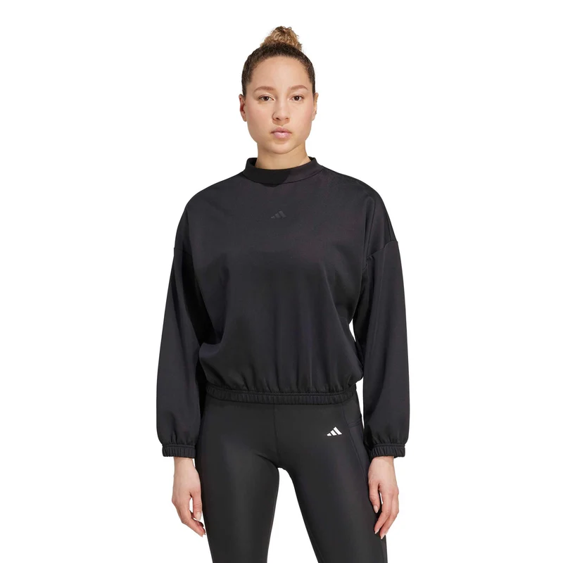 Motion Essentials Cover Sweatshirt Damen-schwarz