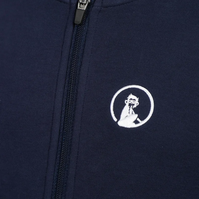 Essential Zip Sweatjacke Kinder - dunkelblau, weiß