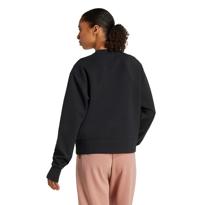 D4T Knit Crew Sweatshirt Damen-schwarz