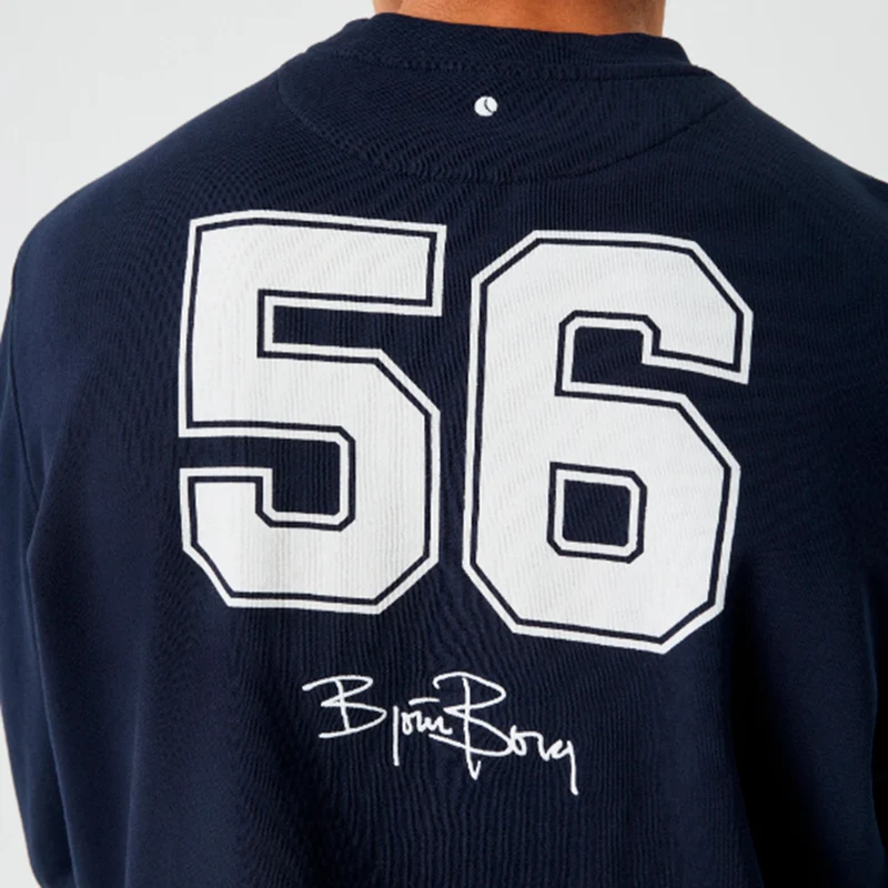 Borg Classic Print Sweatshirt Herren - dunkelblau