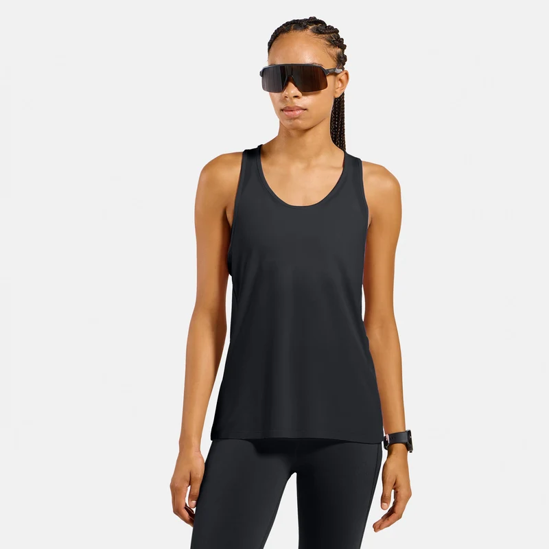 Essential Laufshirt Damen-schwarz