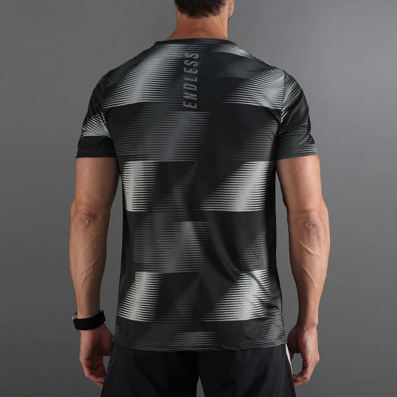 Ace Vector T-Shirt Herren-dunkelgrau, hellgrau