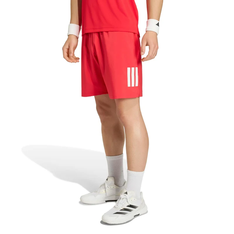 Club 3Stripes 7Inch Shorts Herren - rot, weiß