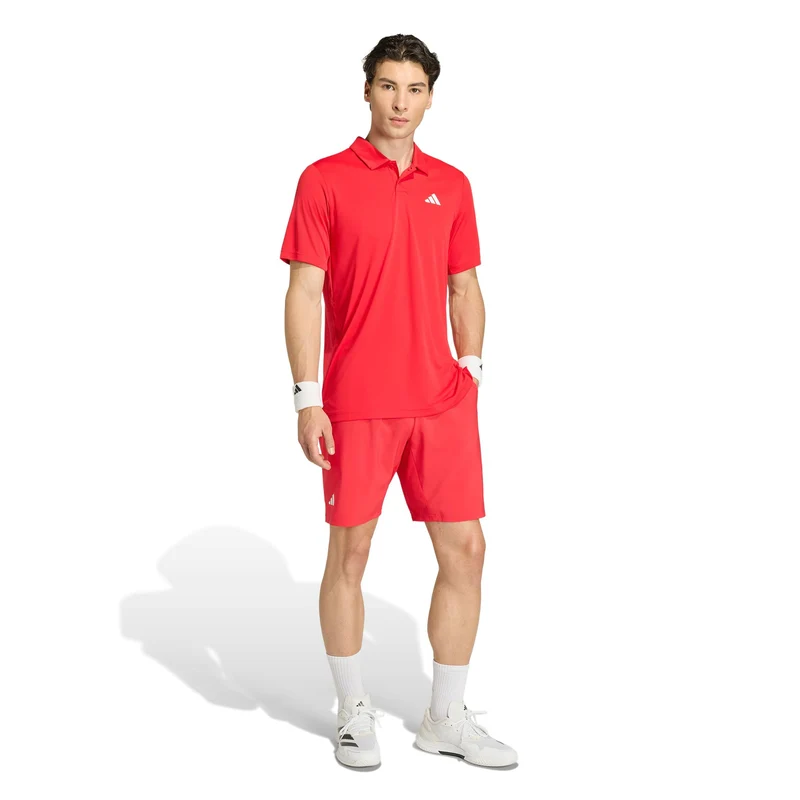 Club 3Stripes 7Inch Shorts Herren - rot, weiß