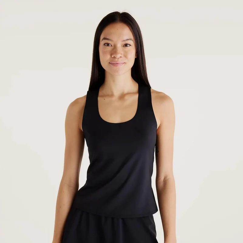 Tournament Tank-Top Damen-schwarz, weiß
