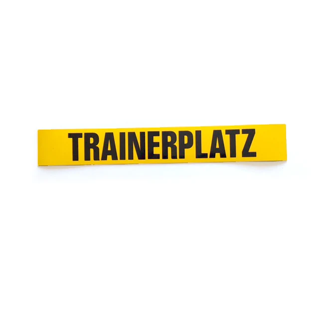 Magnetschild 60mm Bedruckt,"Trainerplatz"-Rot