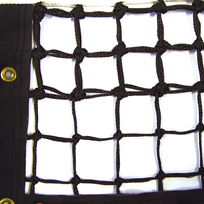 Tennisnetz 3mm Mit 5 Doppelreihen-Schwarz