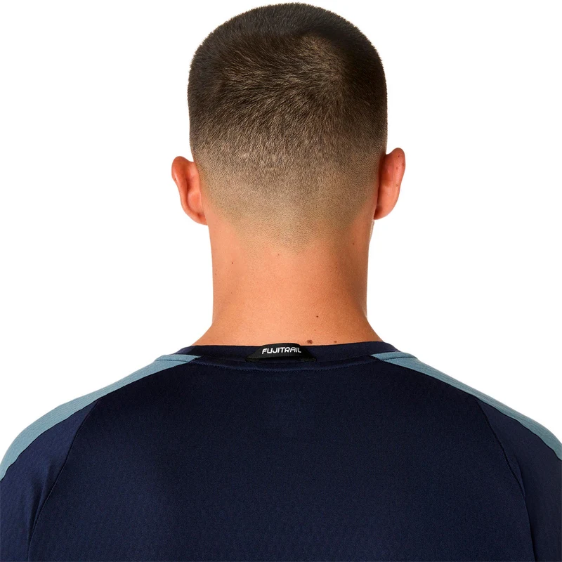 Fujitrail Elite Laufshirt Herren-dunkelblau, grau