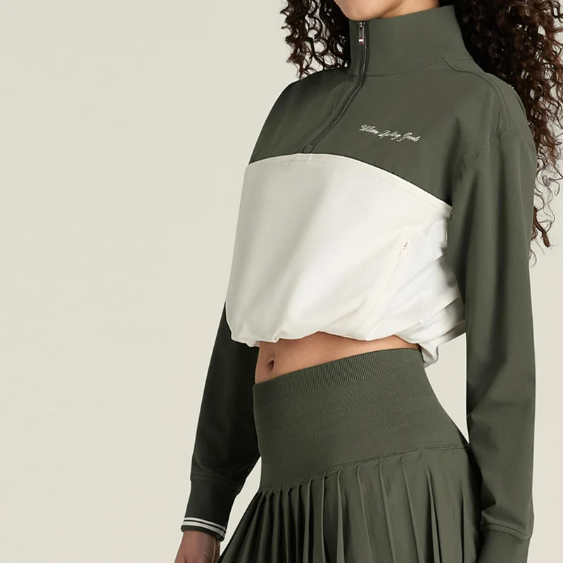 Davenport Woven Sweatshirt Damen - dunkelgrün