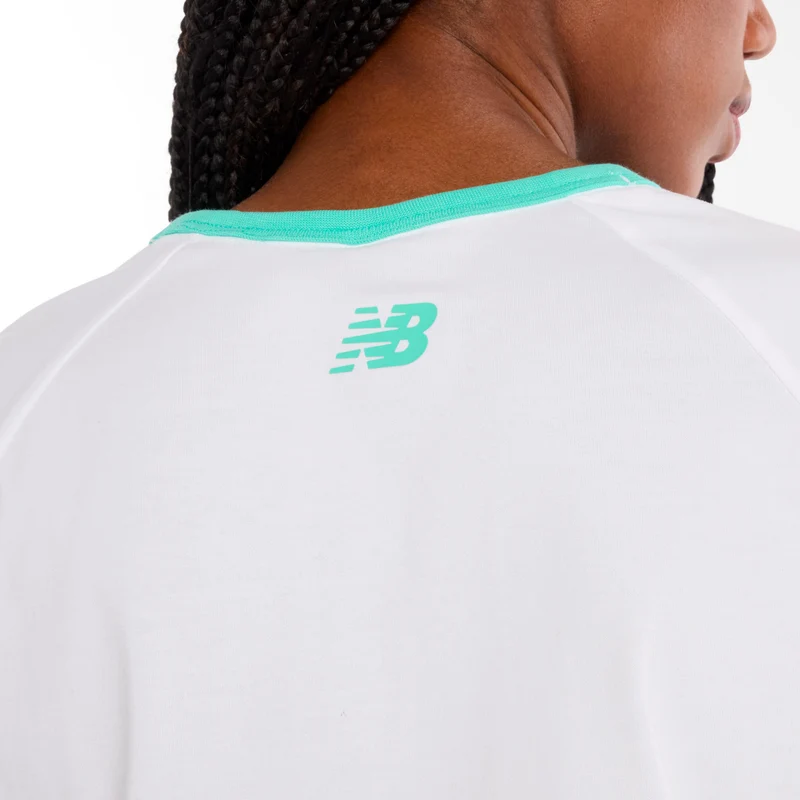 Tennis Practice T-Shirt Damen-weiß, grün