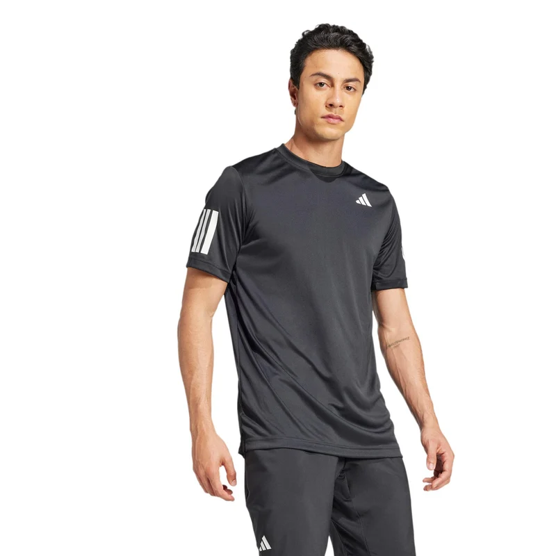 Club 3Stripes T-Shirt Herren-schwarz