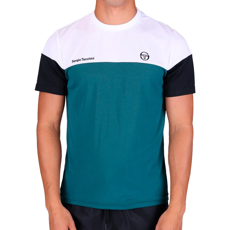 Prave T-Shirt Herren - weiß, petrol