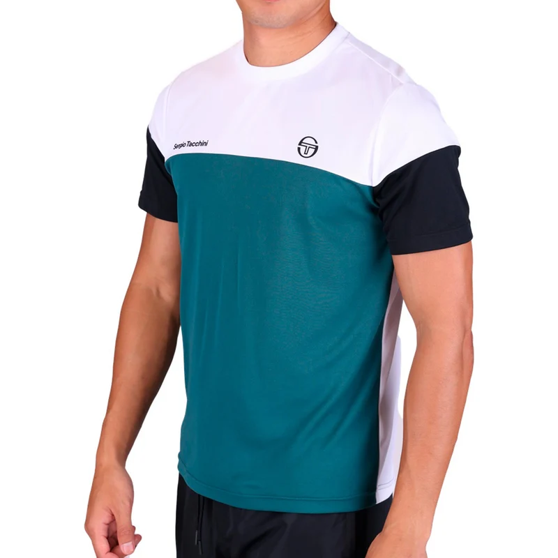 Prave T-Shirt Herren - weiß, petrol