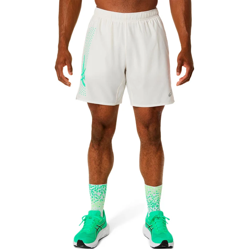 Icon 7In Laufshorts Herren - beige, grün