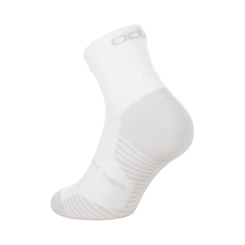 Performance Run Quarter Laufsocken Unisex - weiß
