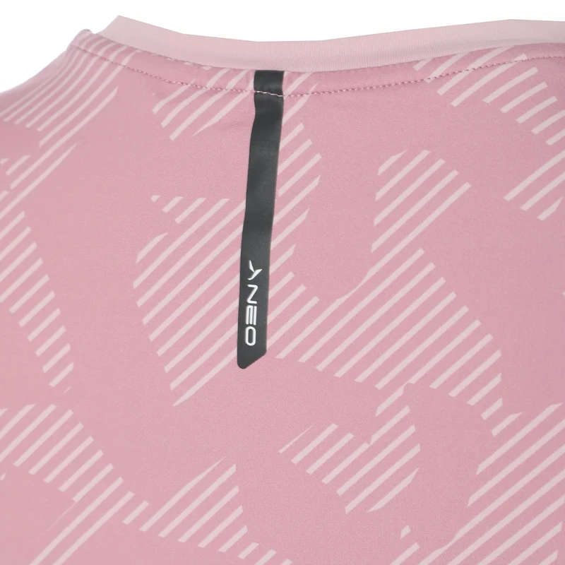 Feel the Vybe AOP Laufshirt Damen-mauve