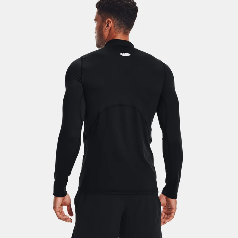 Coldgear Fitted Crew Longsleeve Herren - schwarz,