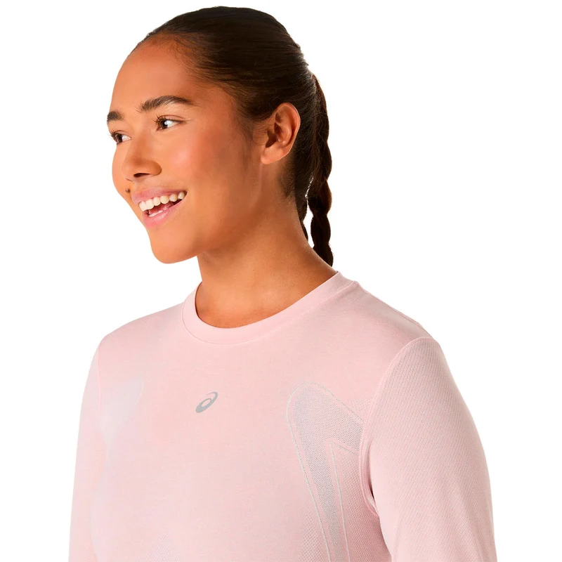 Road Seamless Laufshirt Damen - rosa, rot