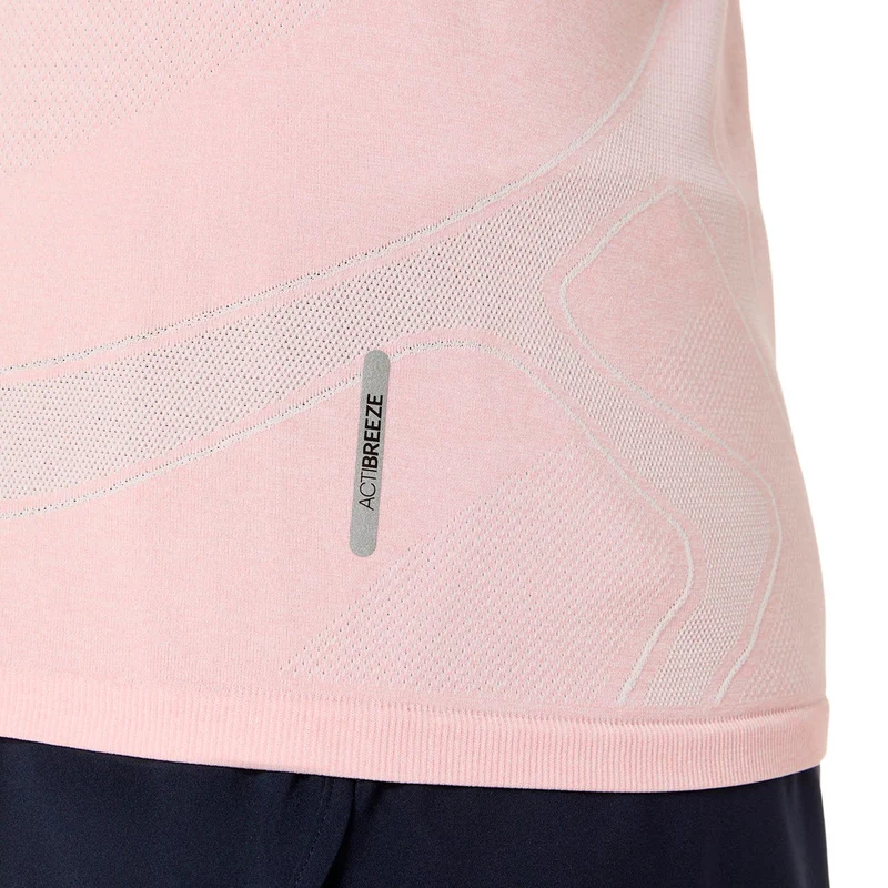 Road Seamless Laufshirt Damen - rosa, rot
