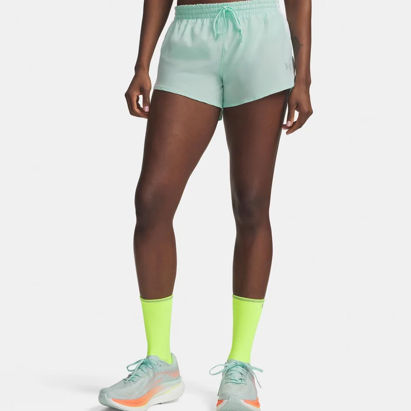 Velociti Pro 3in Laufshorts Damen - mint, silber