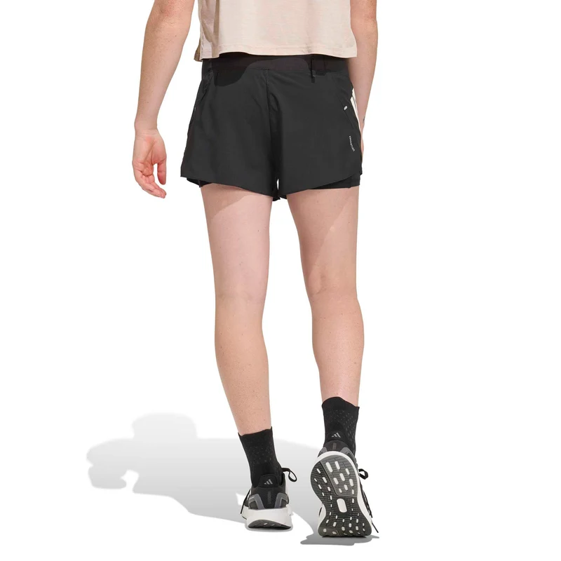 adi365 2in1 Laufshorts Damen-schwarz